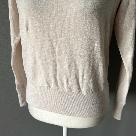 Madewell Mockneck Cream Knit Pullover Sweater - Picture 3 of 10